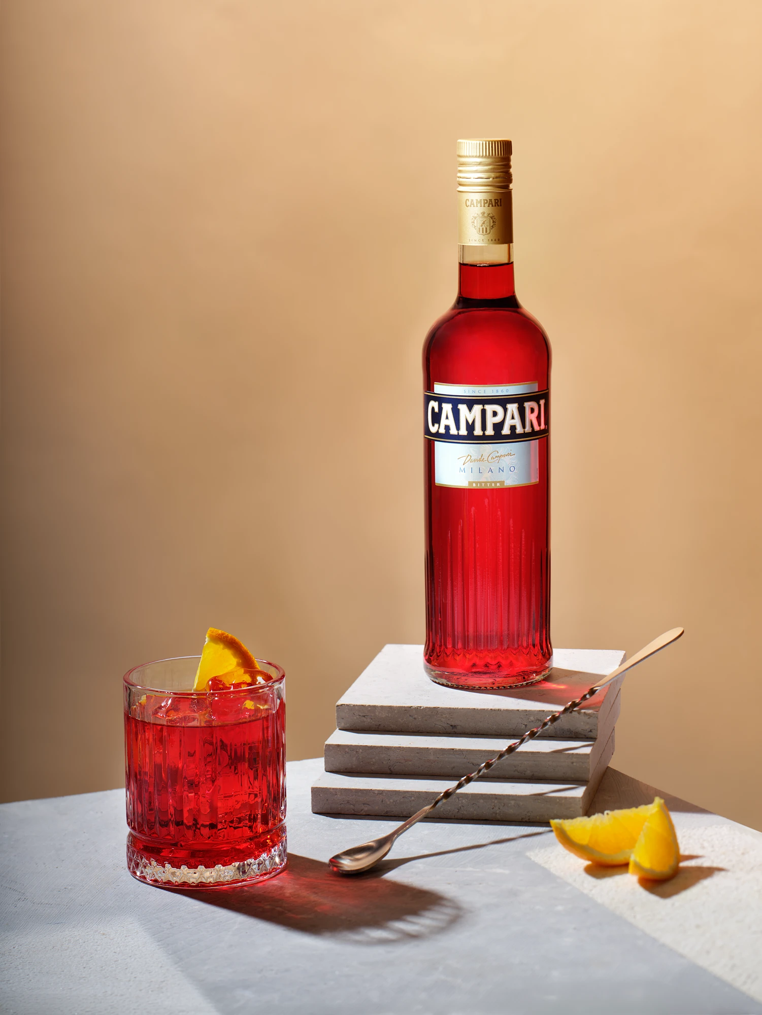 Campari Technical Camera Beverage — beverage photography by Stephen Galea, Malta