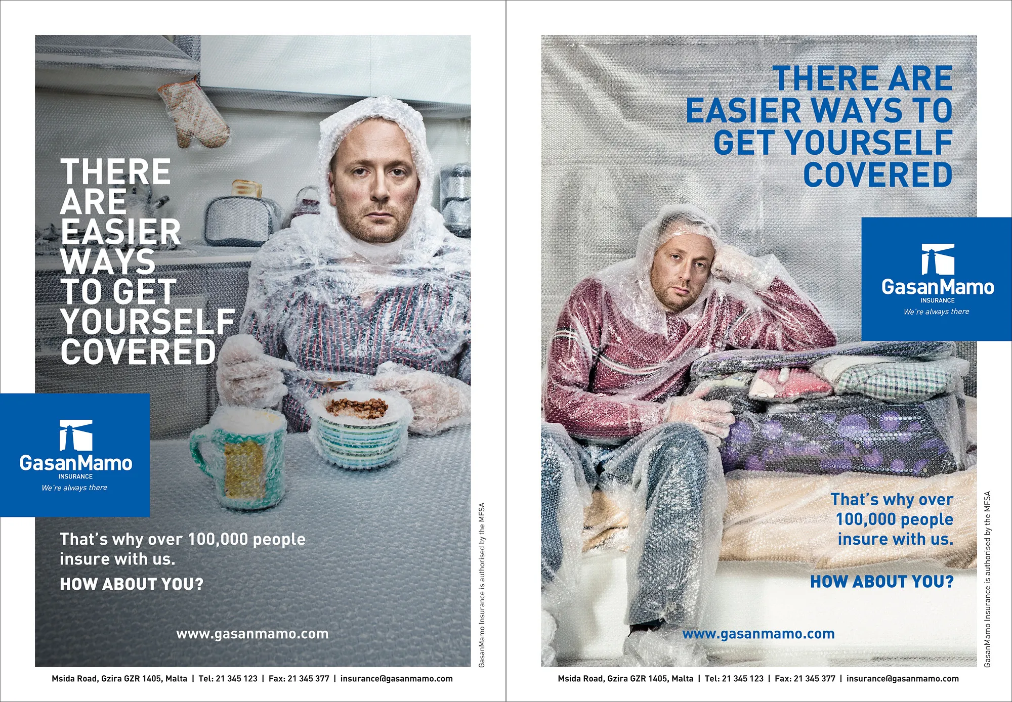 Gasammamo Insurance Advert — commercial advertising campaign by Stephen Galea, Malta