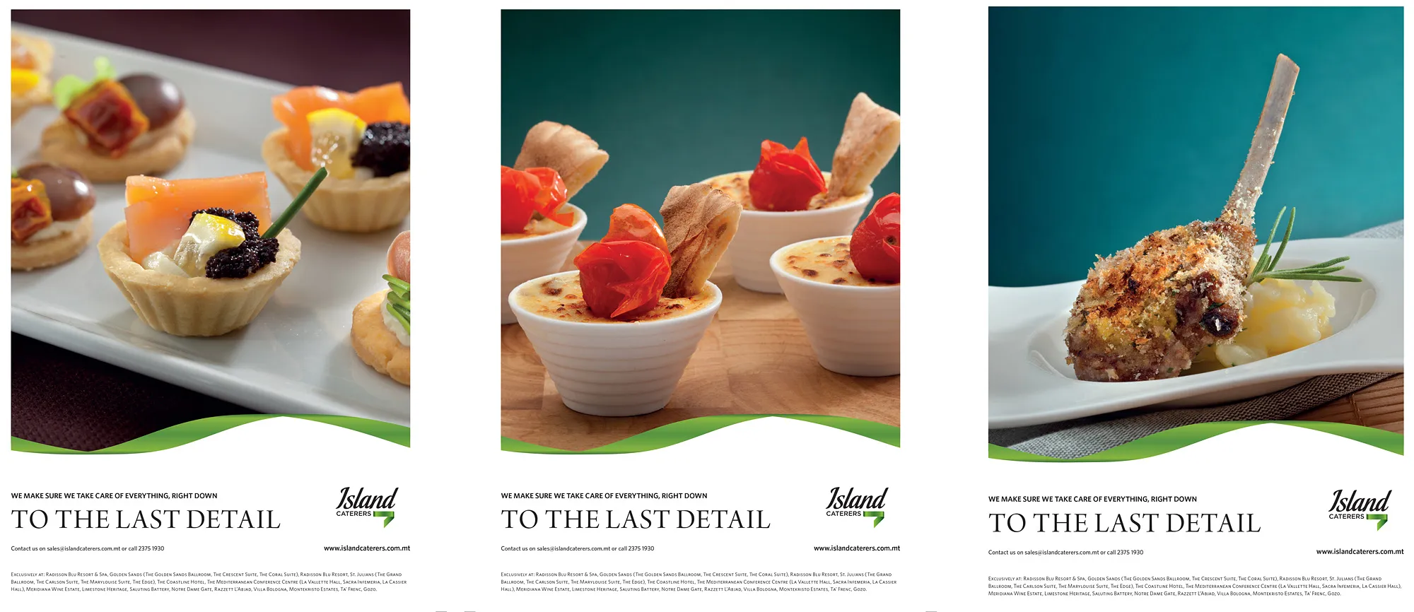 Islandcaterers Food — commercial advertising campaign by Stephen Galea, Malta