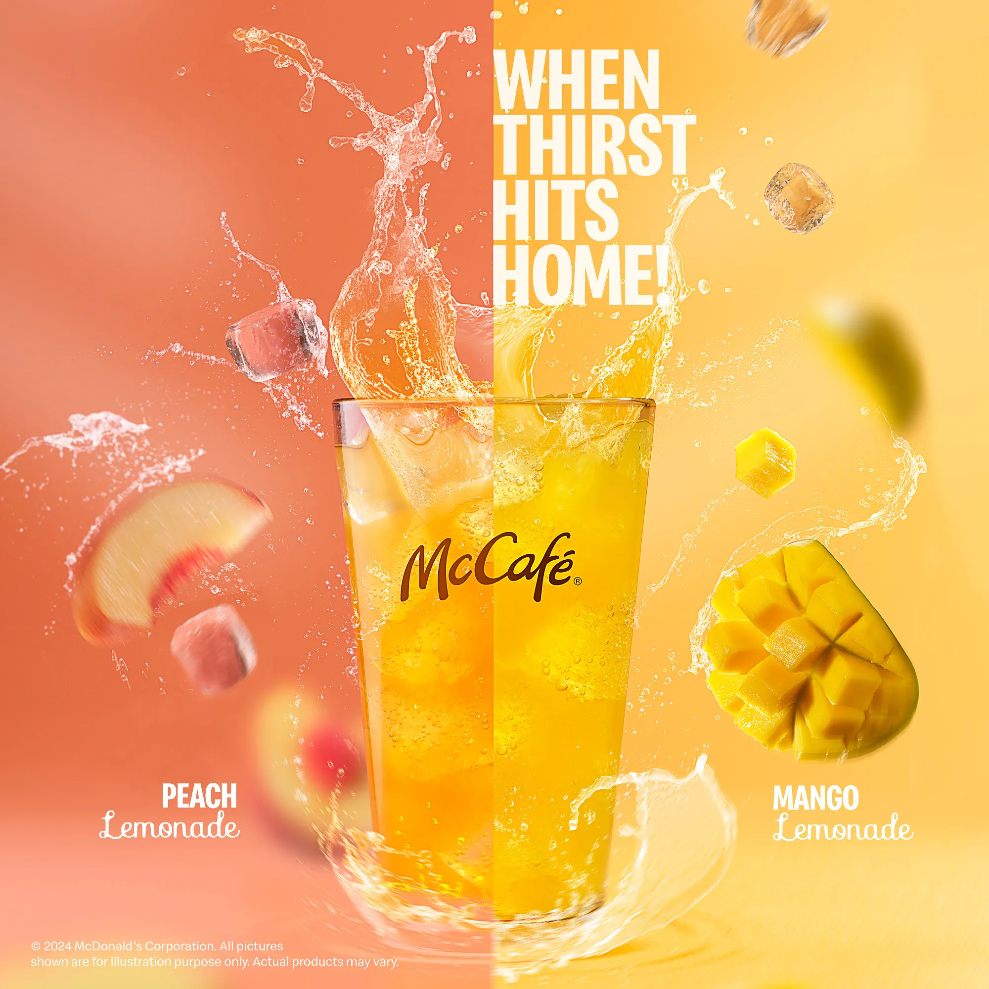 Mccafe Drinks Splash — commercial advertising campaign by Stephen Galea, Malta