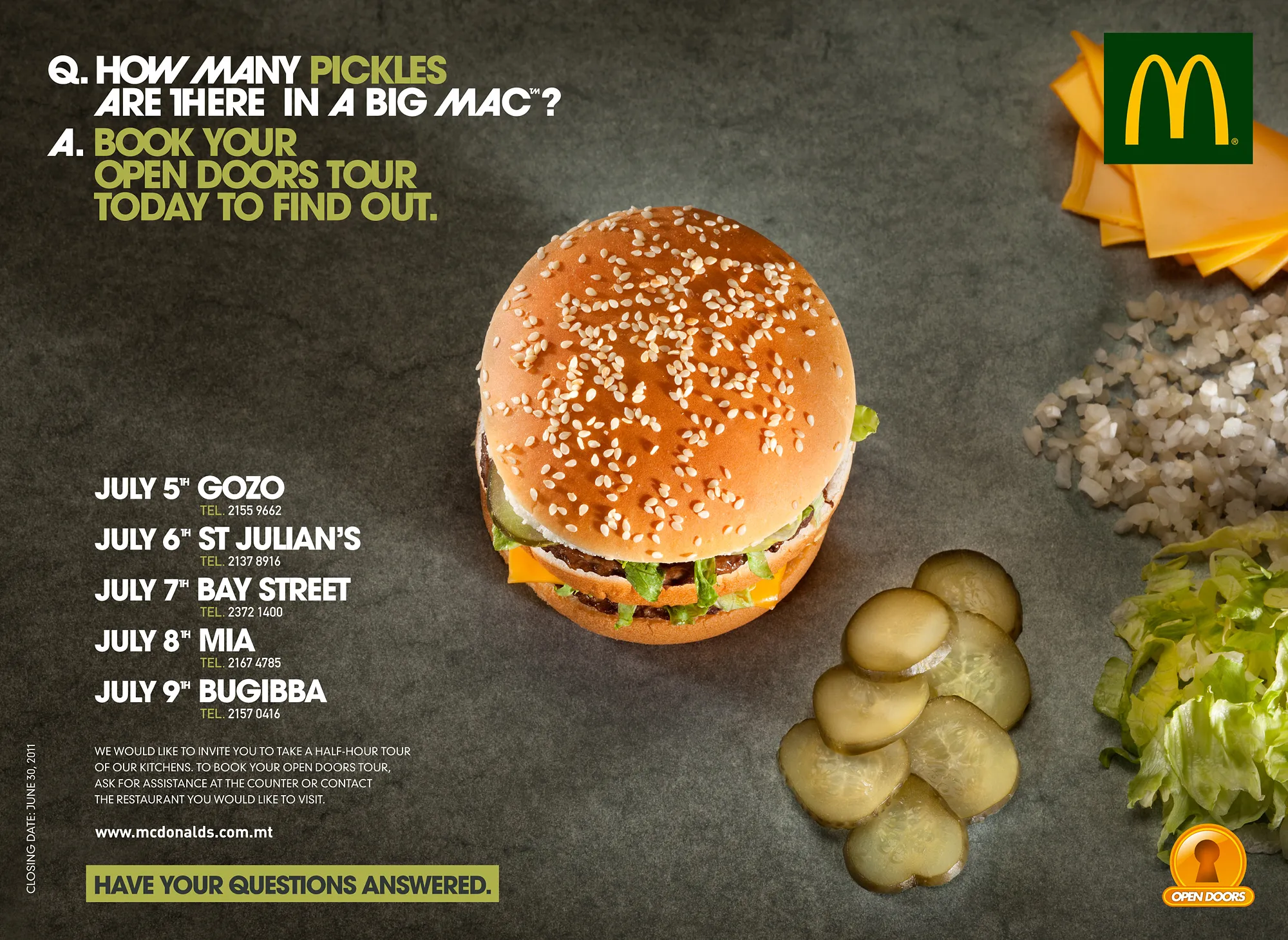 Mcdonald's Traylliner Bigmac Campaign Beverage — commercial advertising campaign by Stephen Galea, Malta