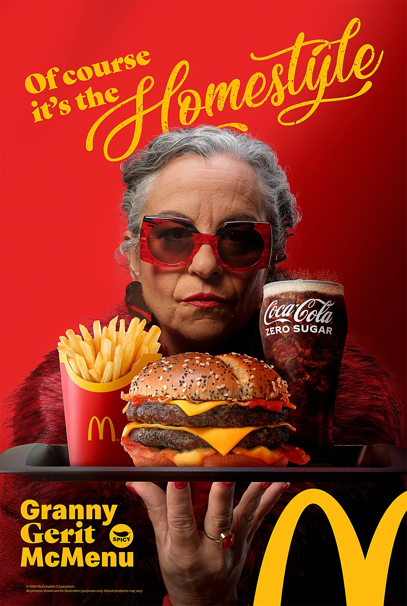 McDonald's Granny Gerit Mcmenu Bus Shelter Red — commercial advertising campaign by Stephen Galea, Malta