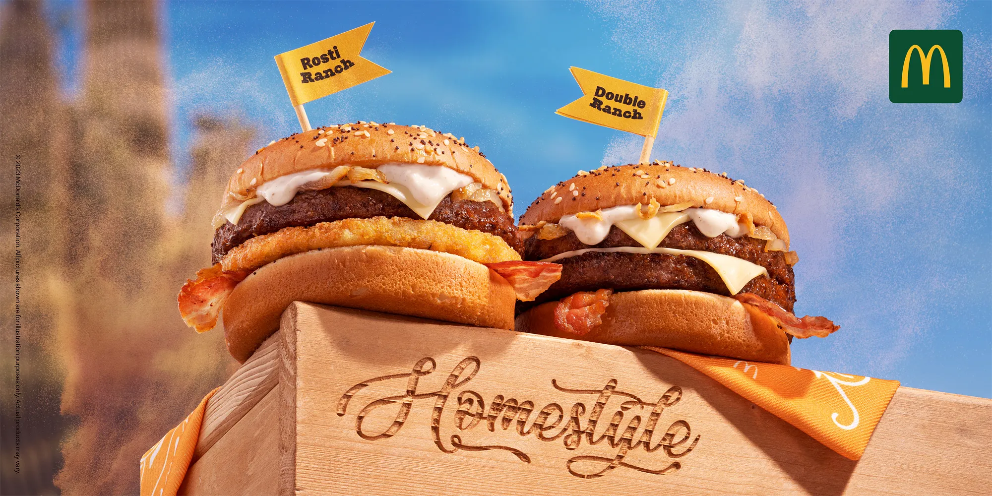 McDonald's Homestyle Burger Billboard Food — commercial advertising campaign by Stephen Galea, Malta