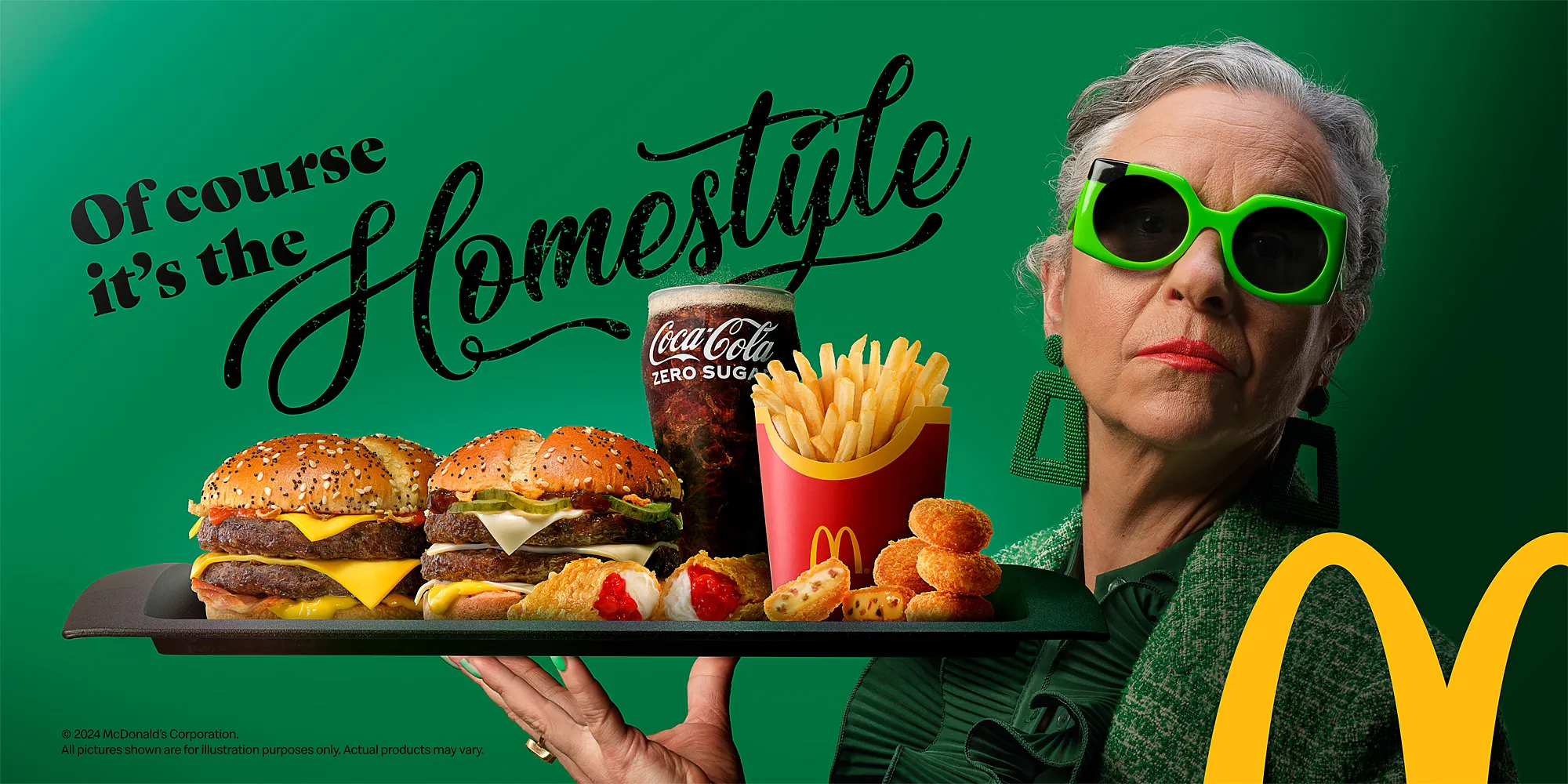 McDonald's Homestyle Burger Billboard Green — commercial advertising campaign by Stephen Galea, Malta