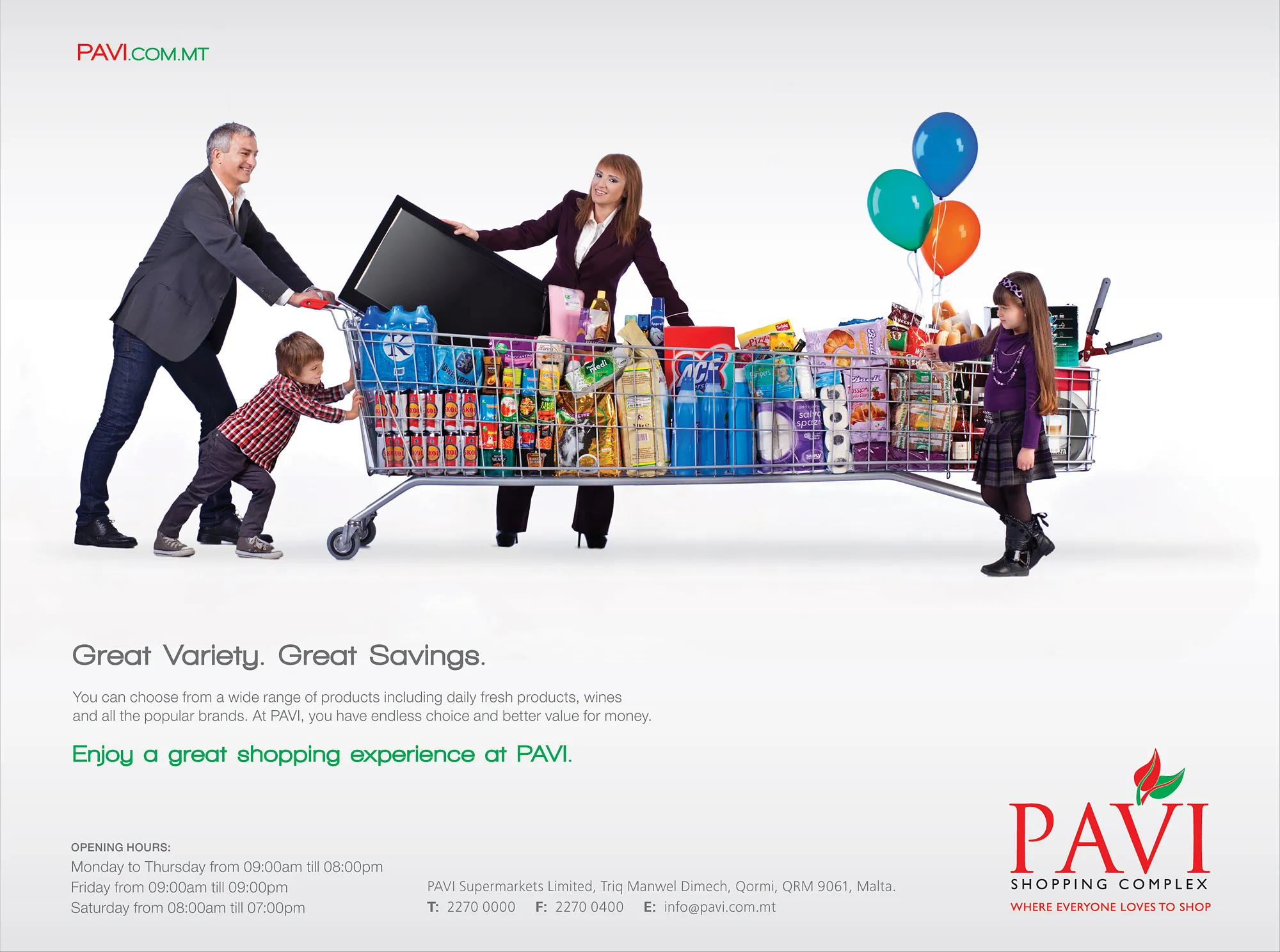 Pavi Pami Family Lifestyle Supermarket Advertising — commercial advertising campaign by Stephen Galea, Malta