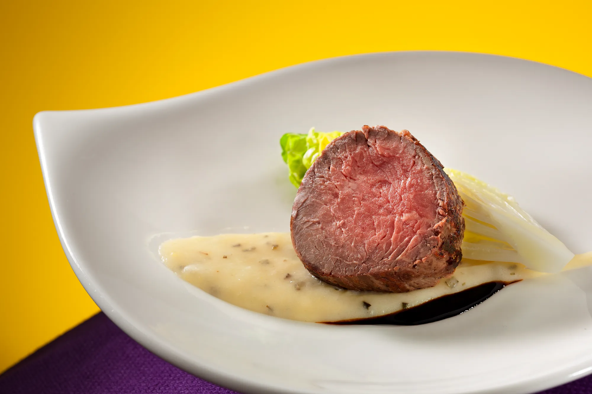 Beef Filet Mushroom Sauce — commercial food photography by Stephen Galea, Malta