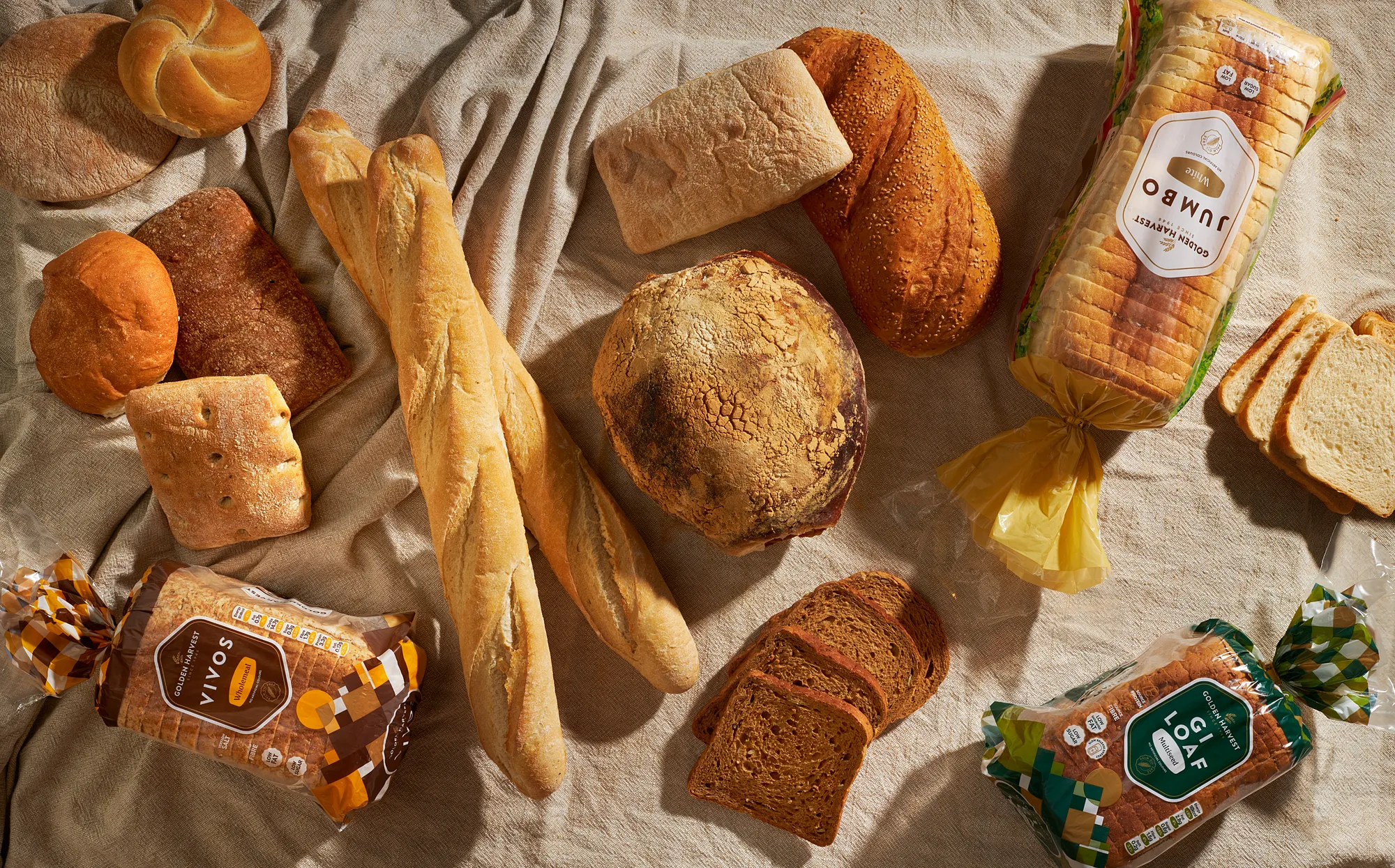Goldenharvest Food Bread — commercial food photography by Stephen Galea, Malta
