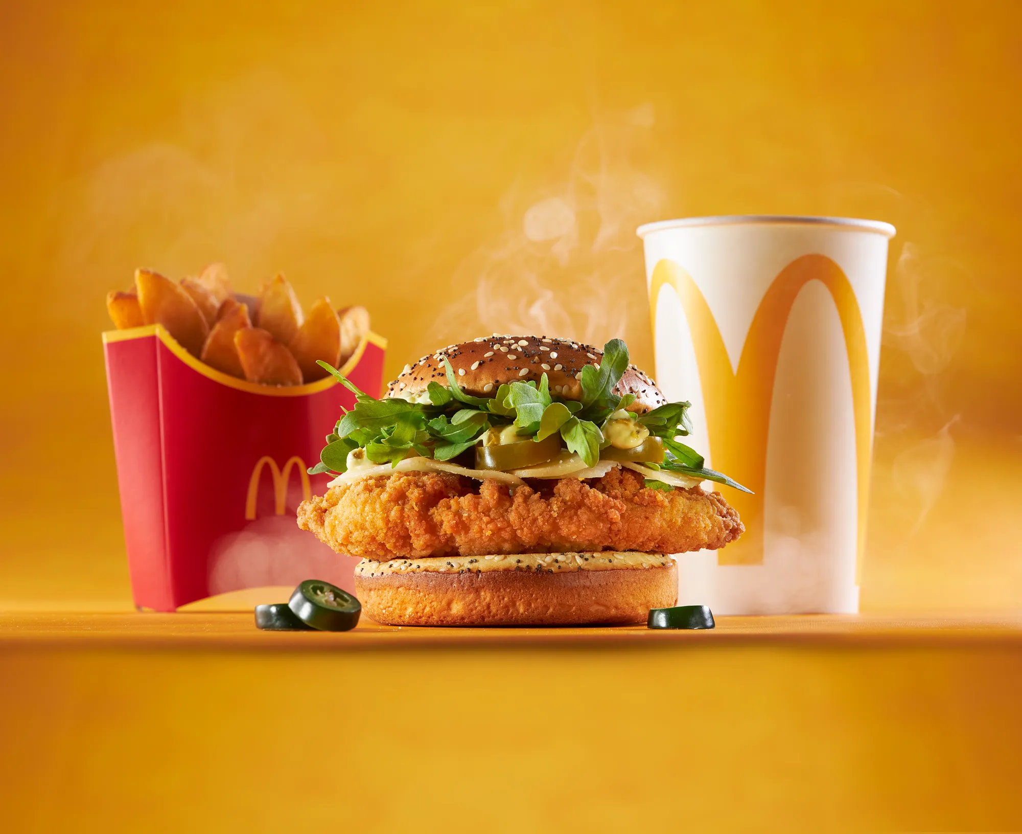 McDonald's Food Smoke — commercial food photography by Stephen Galea, Malta