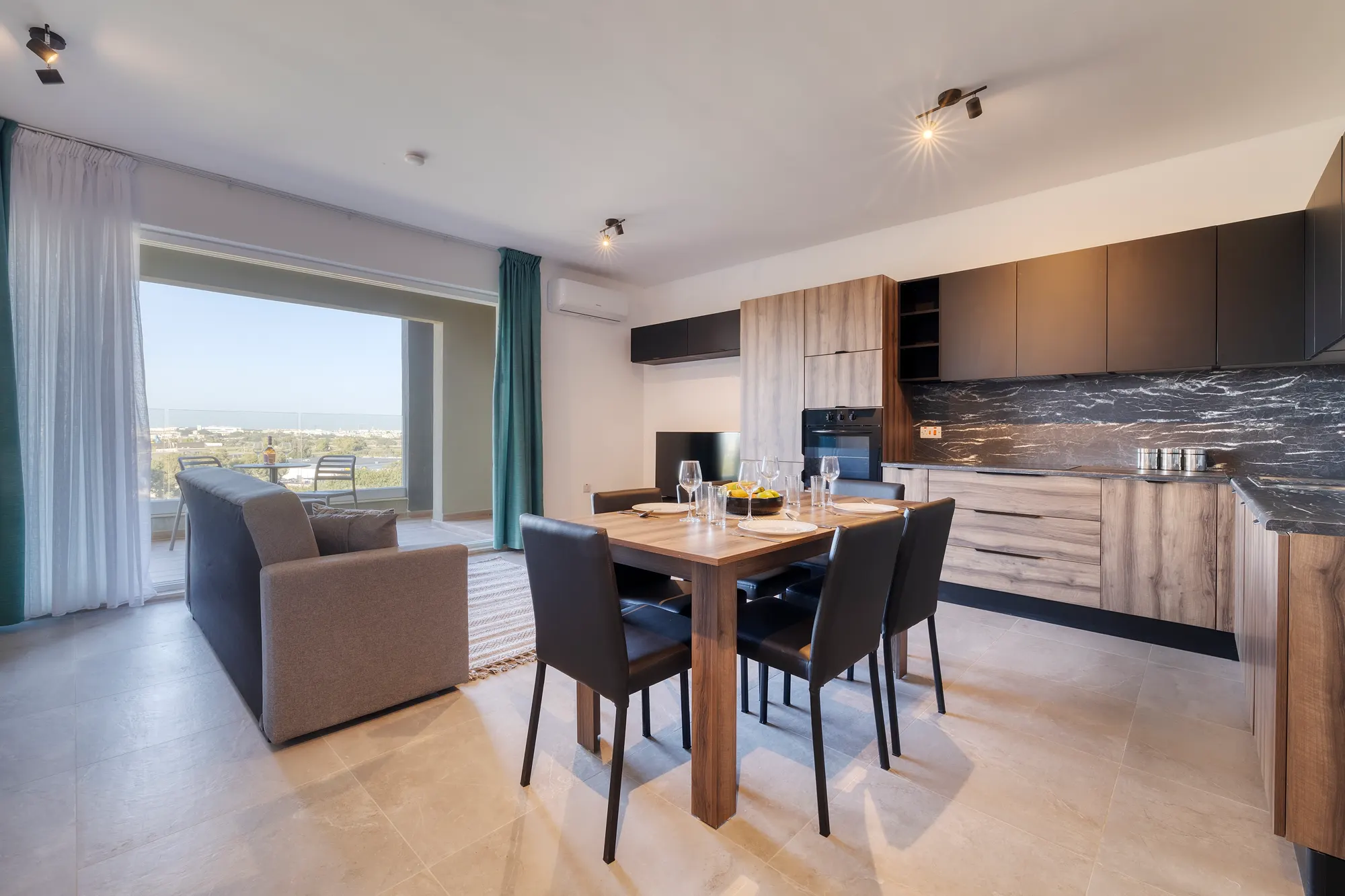 Property Kitchen Living Interior — interior and architectural photography by Stephen Galea, Malta