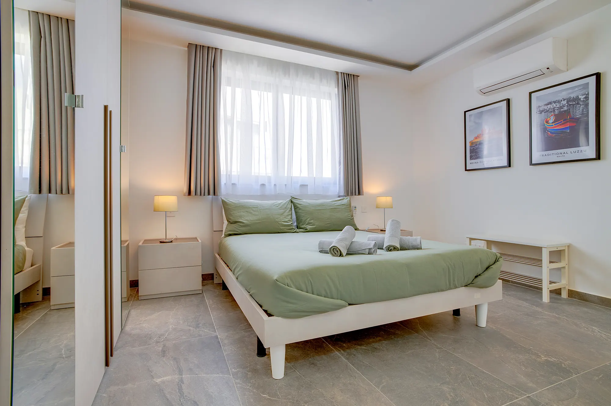 Property Sliema Valletta Bedroom Interior — interior and architectural photography by Stephen Galea, Malta