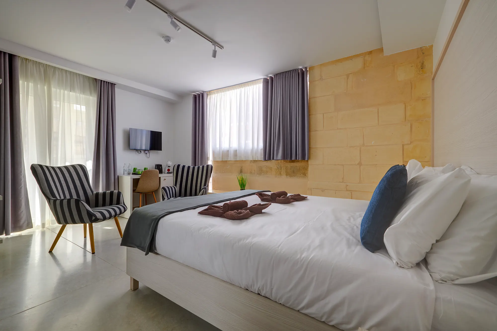 Property Sliema Valletta Bedroom Interior — interior and architectural photography by Stephen Galea, Malta