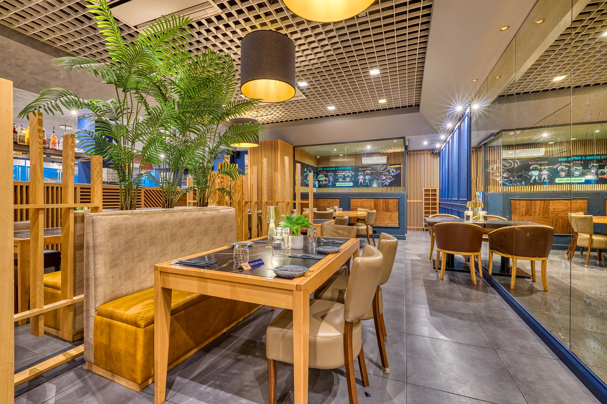 Yue Gym Restaurant Interior — interior and architectural photography by Stephen Galea, Malta
