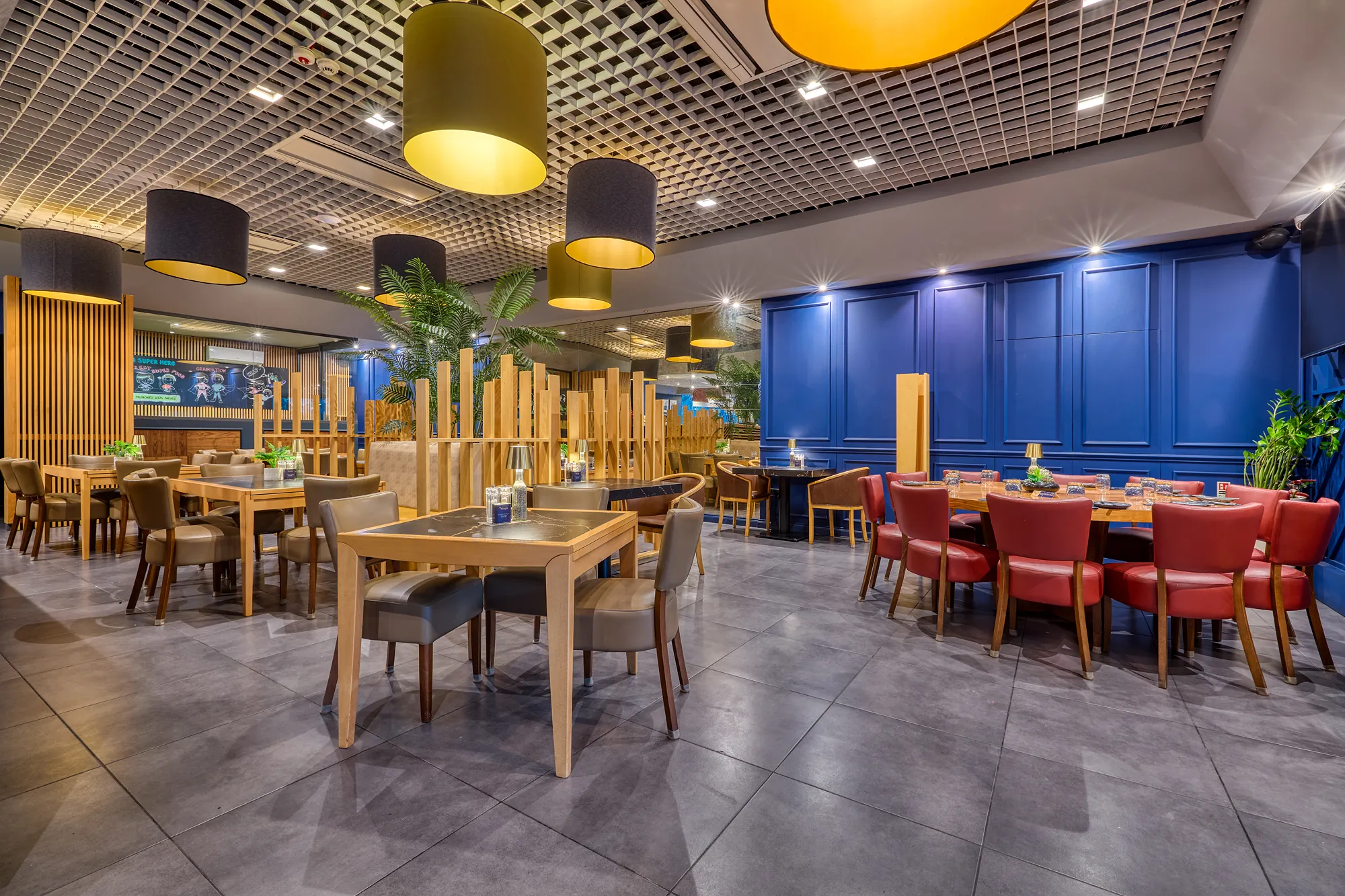 Yue Gym Restaurant Interior Warm — interior and architectural photography by Stephen Galea, Malta