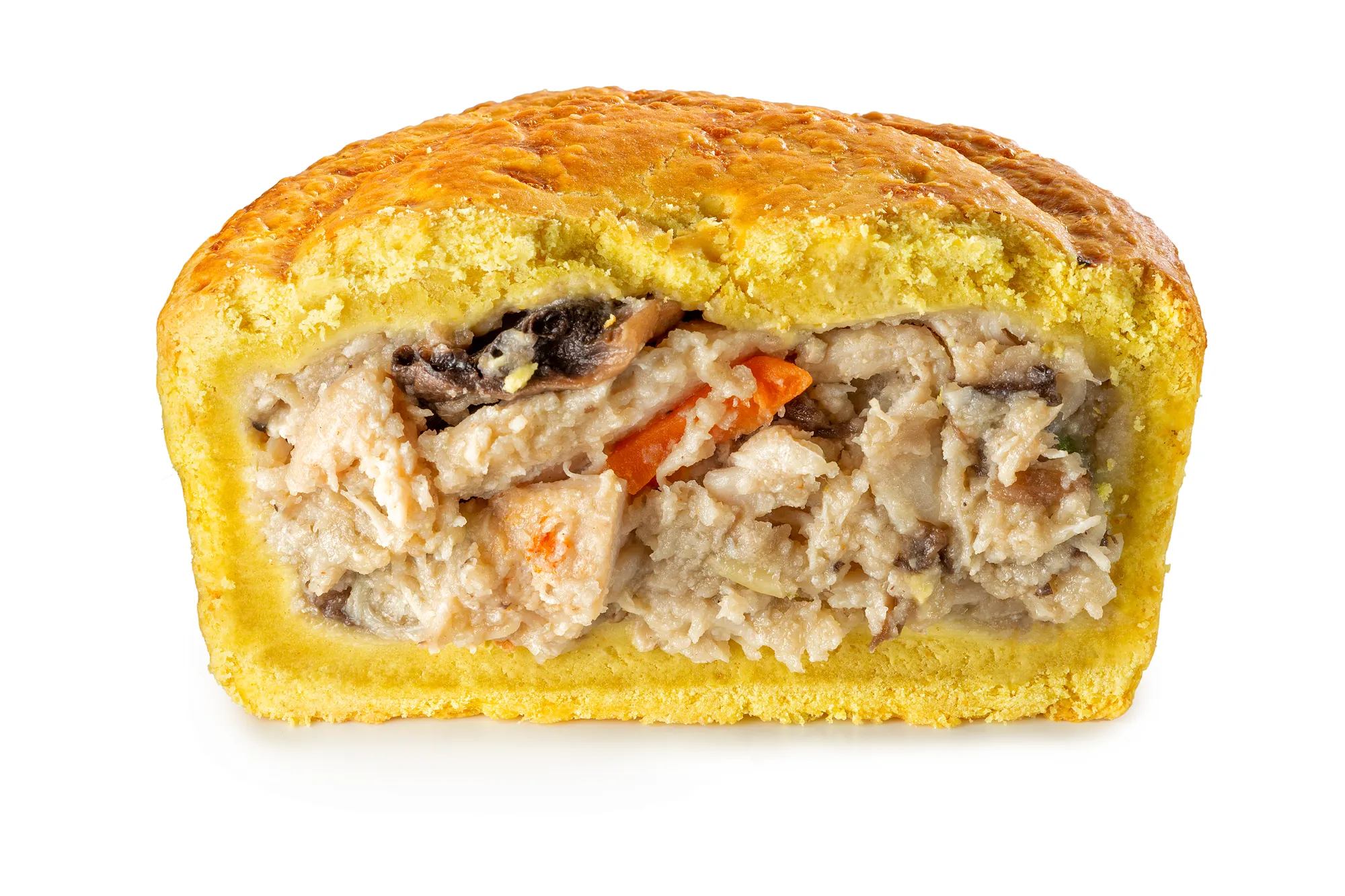 BusyBee Rustic Meat Pie Food Packaging — product photography on white by Stephen Galea, Malta