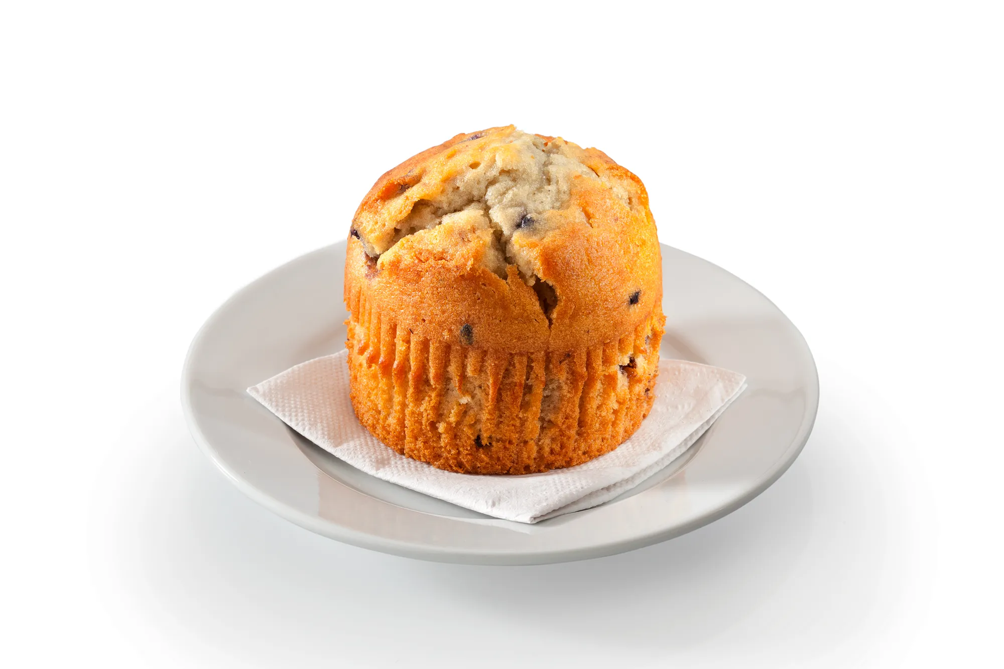 Chocolate Chip Muffin White Background Food — product photography on white by Stephen Galea, Malta