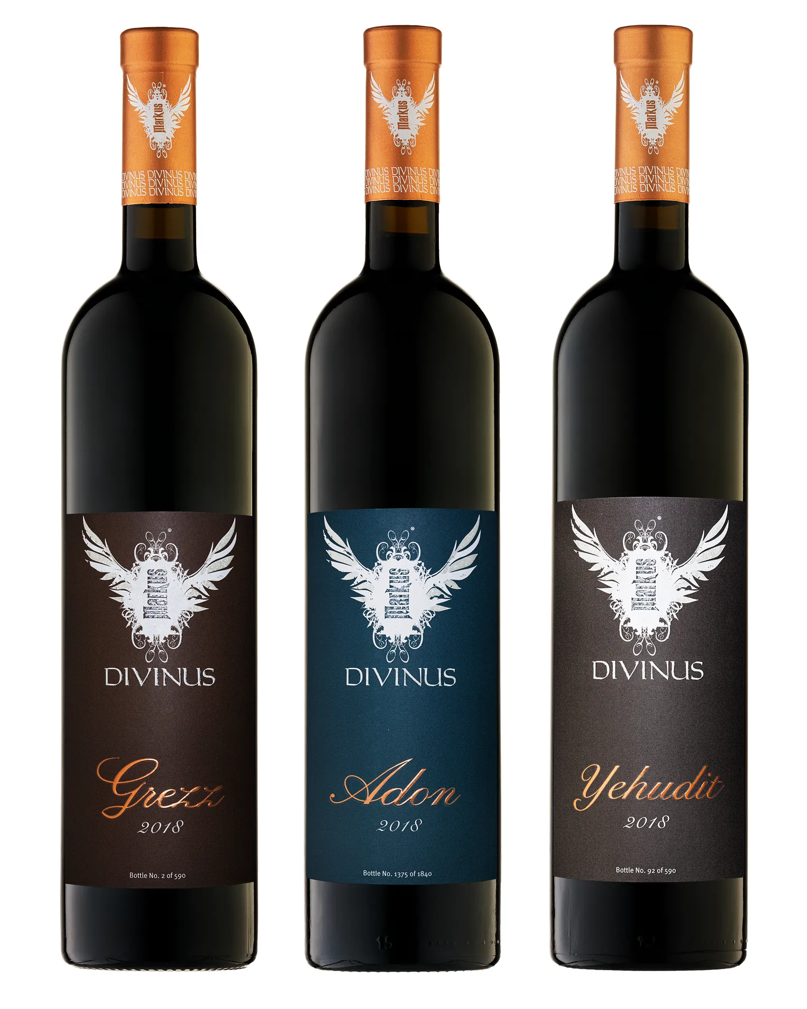 Divinus Wines Red Wine Bottle Beverage — product photography on white by Stephen Galea, Malta