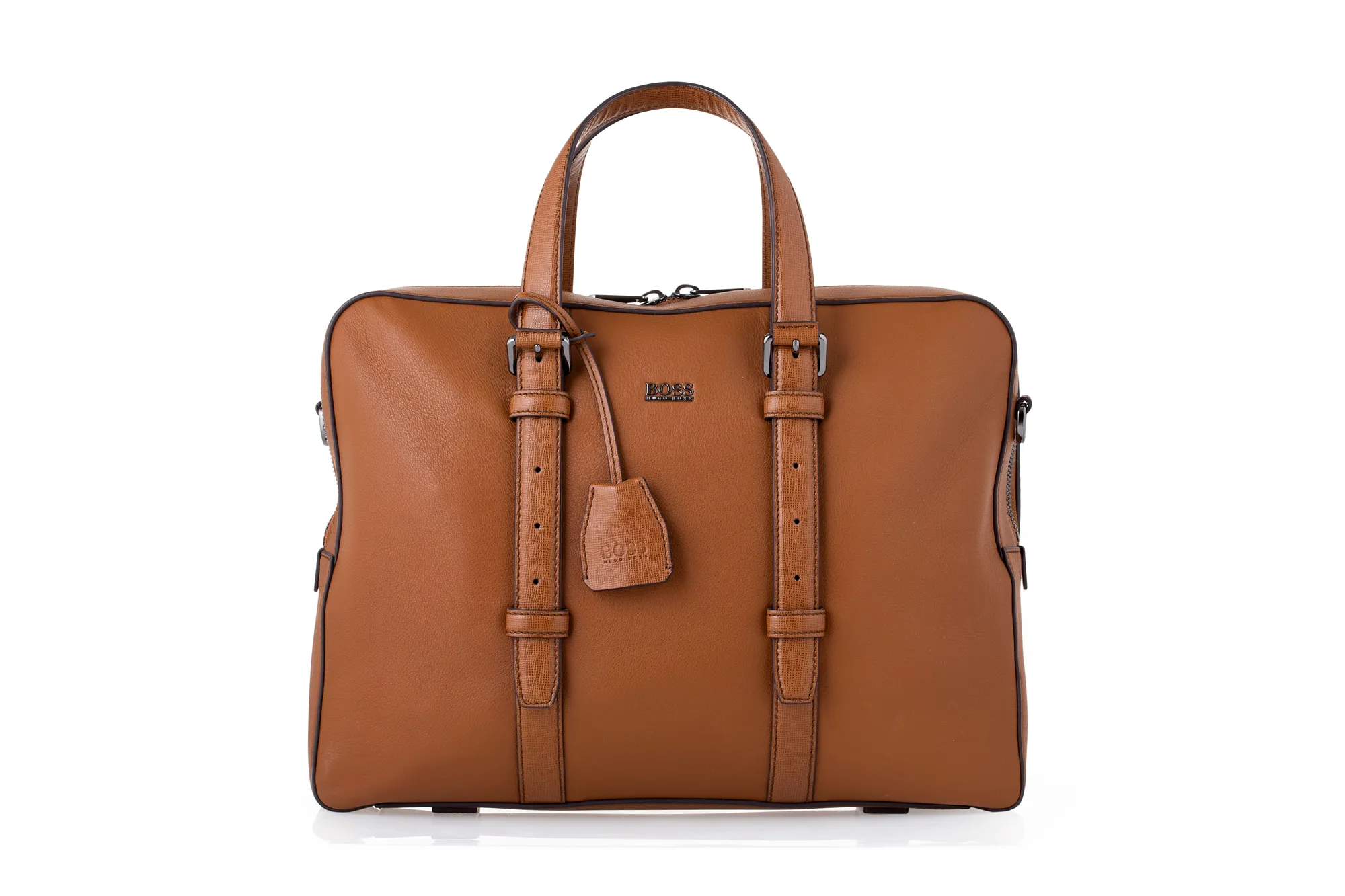 Leather Briefcase Bag Product — product photography on white by Stephen Galea, Malta