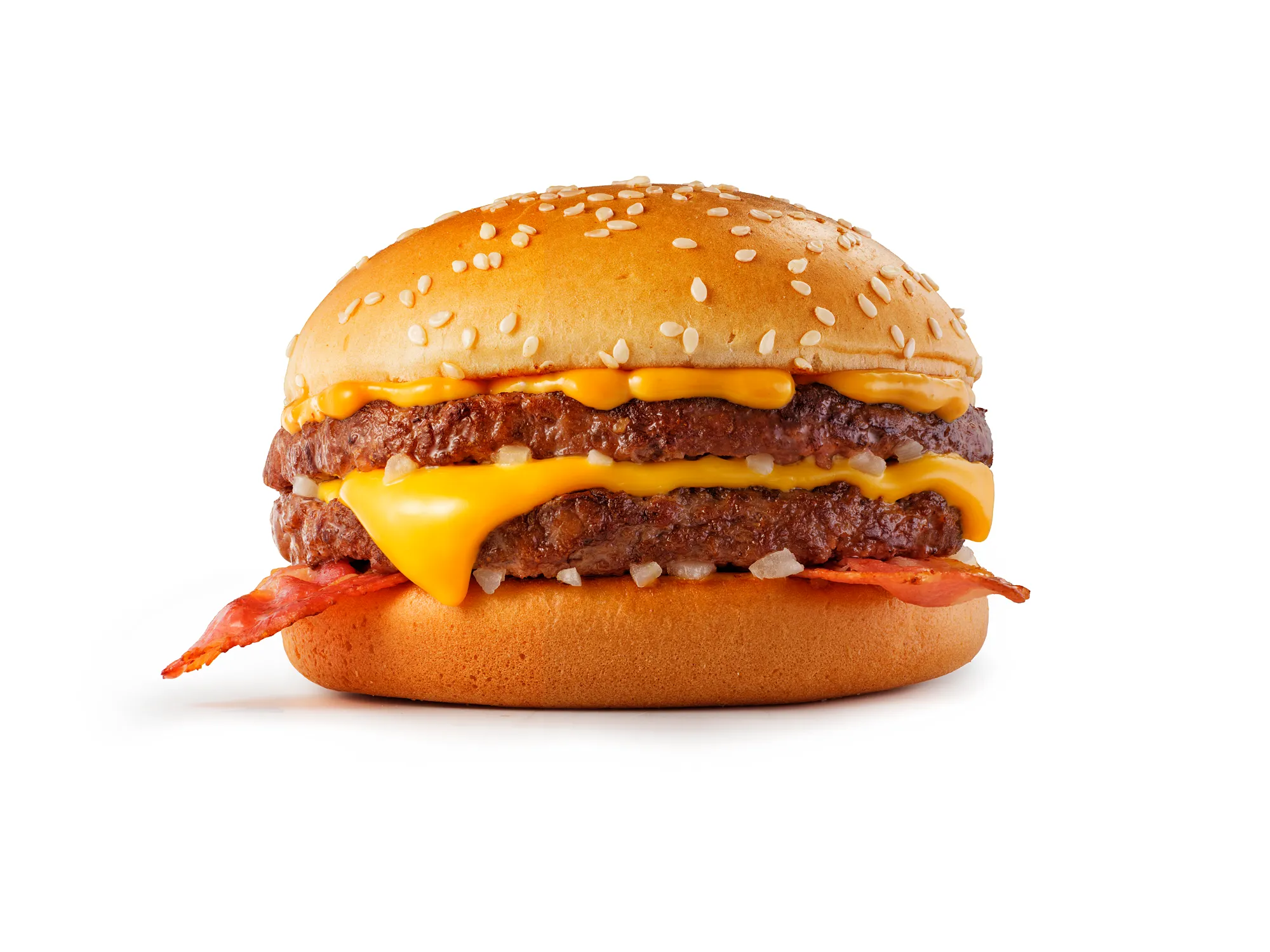 McDonald's Crispy Bacon Burger Food .jpg — product photography on white by Stephen Galea, Malta