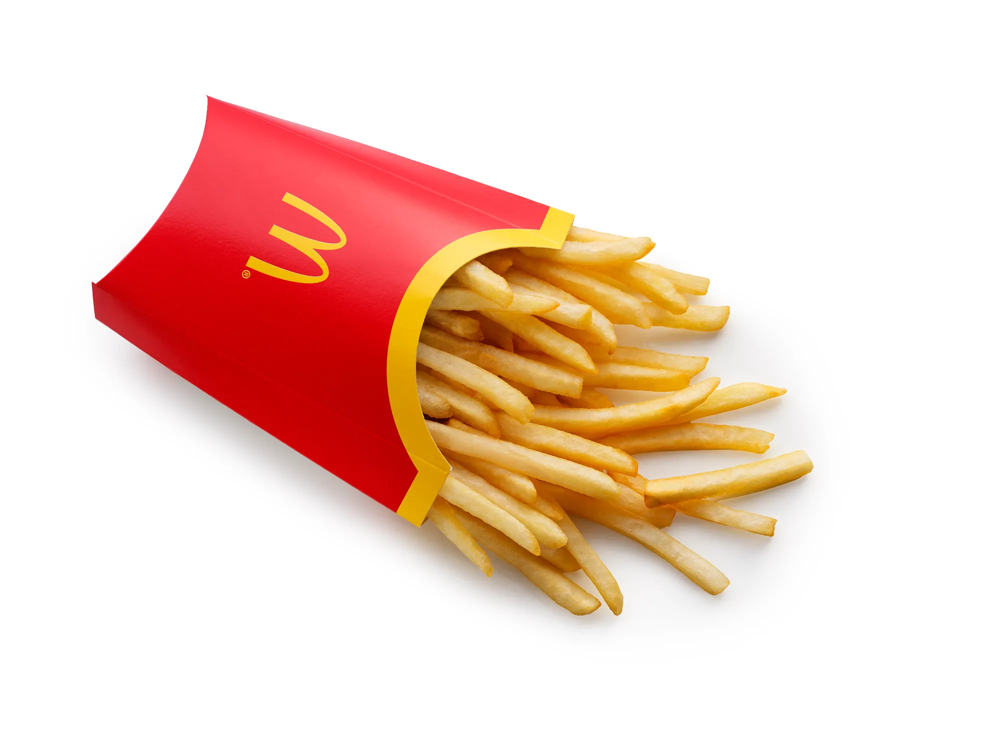 McDonald's French Fries Food Red Packaging — product photography on white by Stephen Galea, Malta