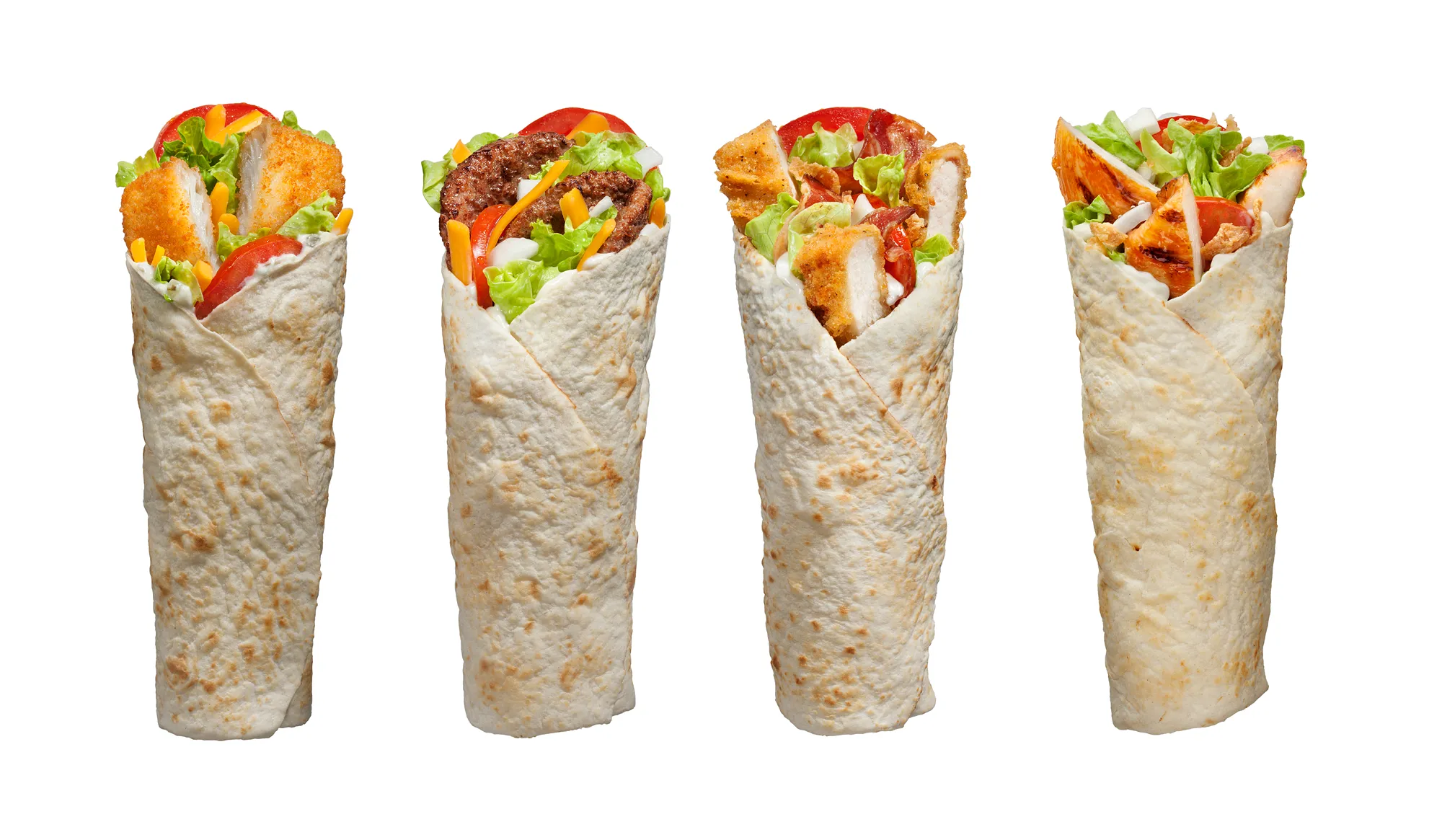 McDonald's Wraps Food — product photography on white by Stephen Galea, Malta
