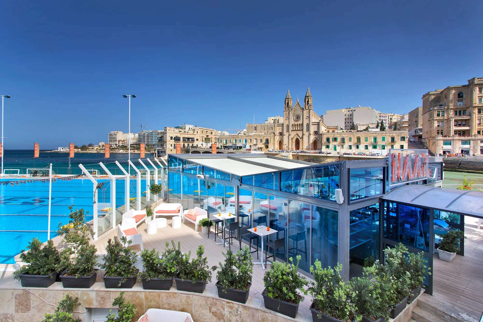 Sliema Waterfront Aerial — Malta location photography by Stephen Galea, Malta