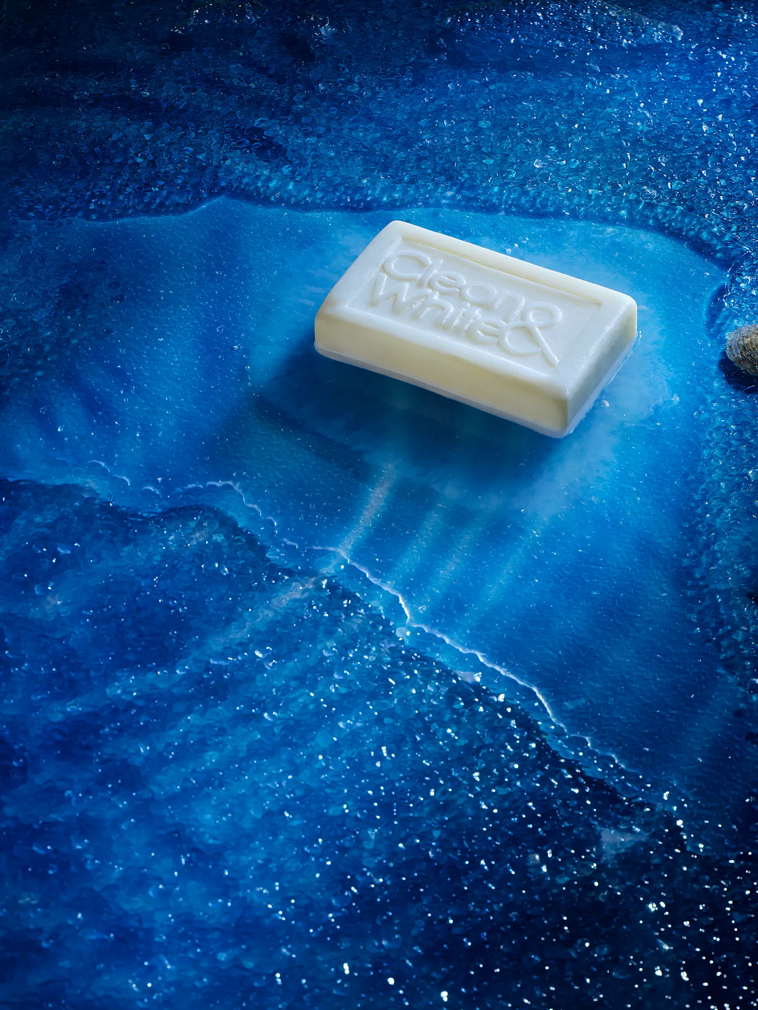 Clean White Soap Bar Water Product — product photography by Stephen Galea, Malta