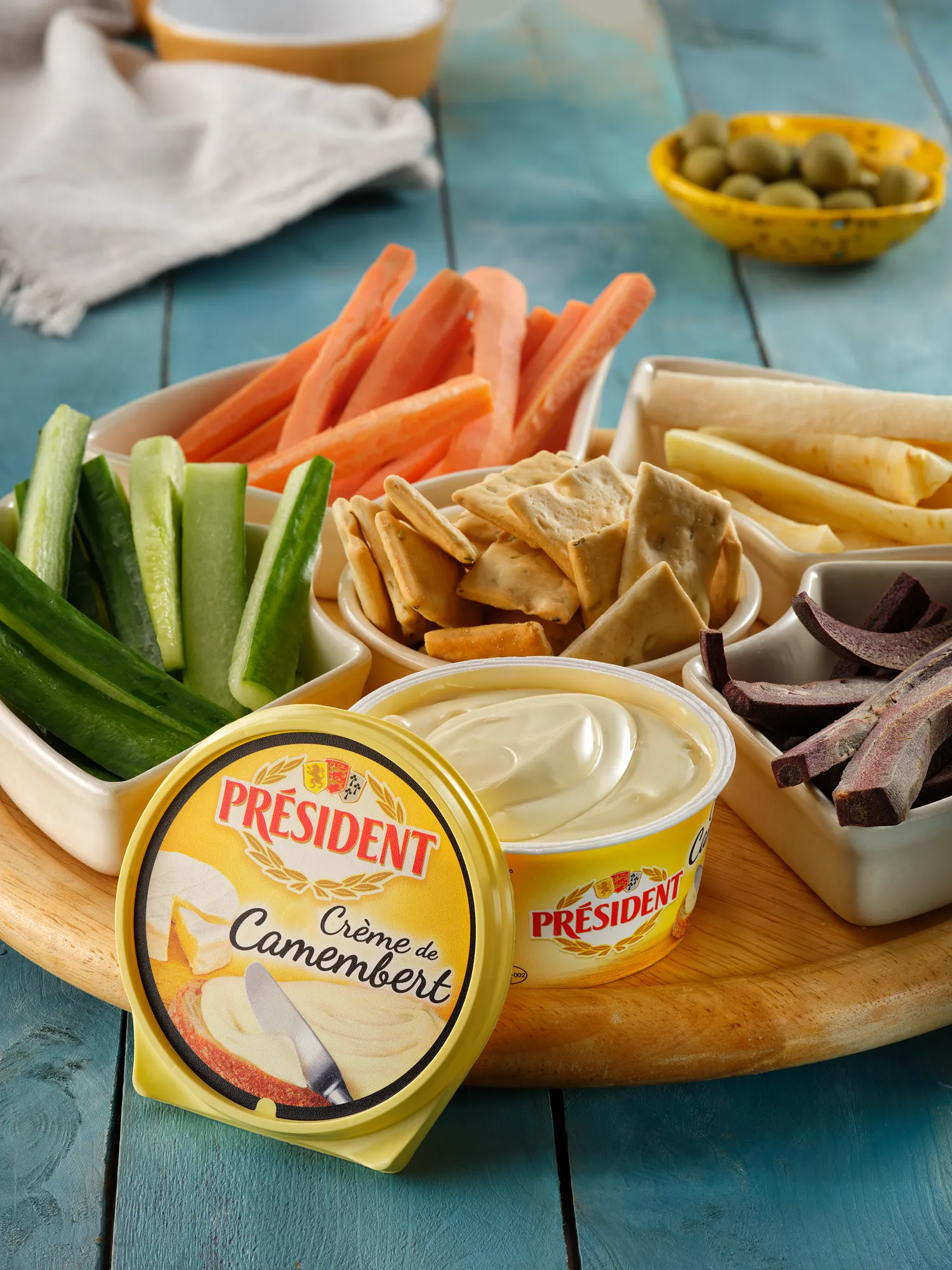 President Cheese Product Studio Stephen Galea — commercial food photography by Stephen Galea, Malta