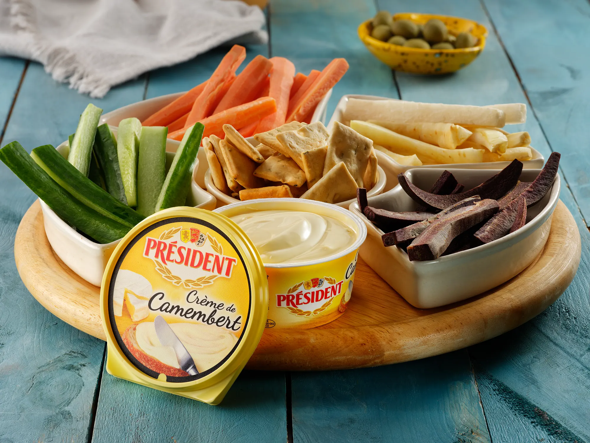 President Cheese Product Studio Stephen Galea — commercial food photography by Stephen Galea, Malta