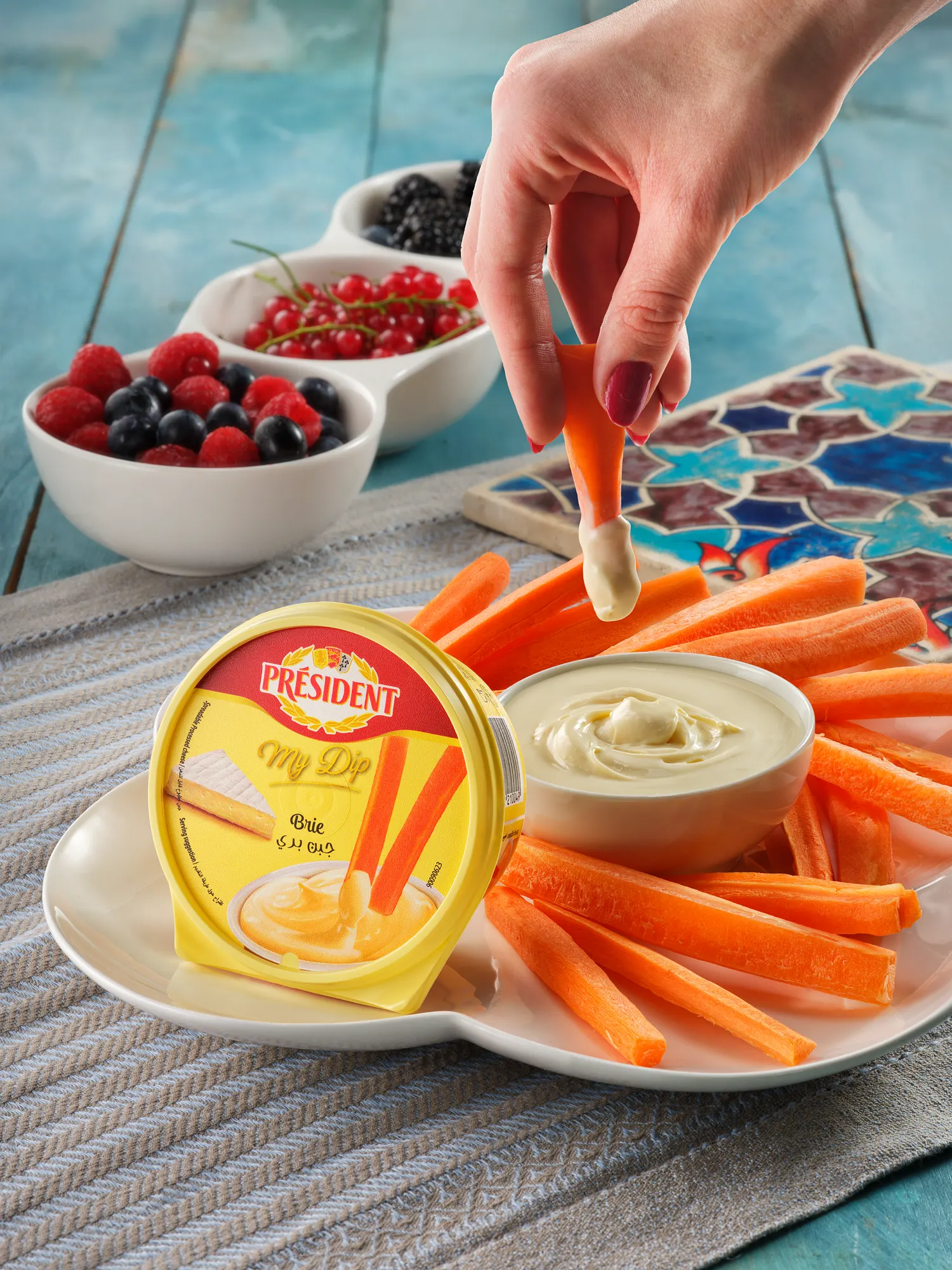 President Cheese Product Studio Stephen Galea — commercial food photography by Stephen Galea, Malta