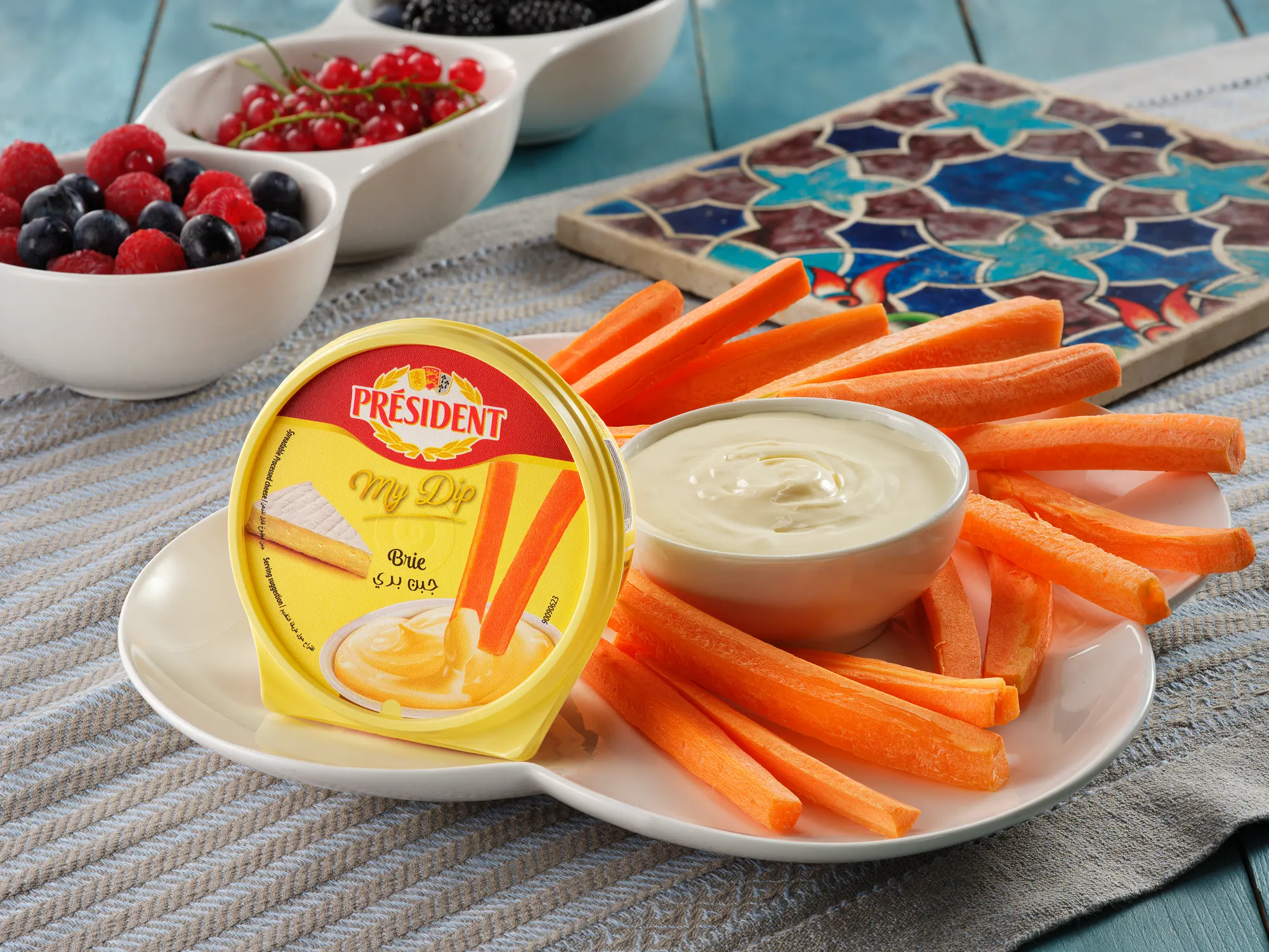 President Cheese Product Studio Stephen Galea — commercial food photography by Stephen Galea, Malta
