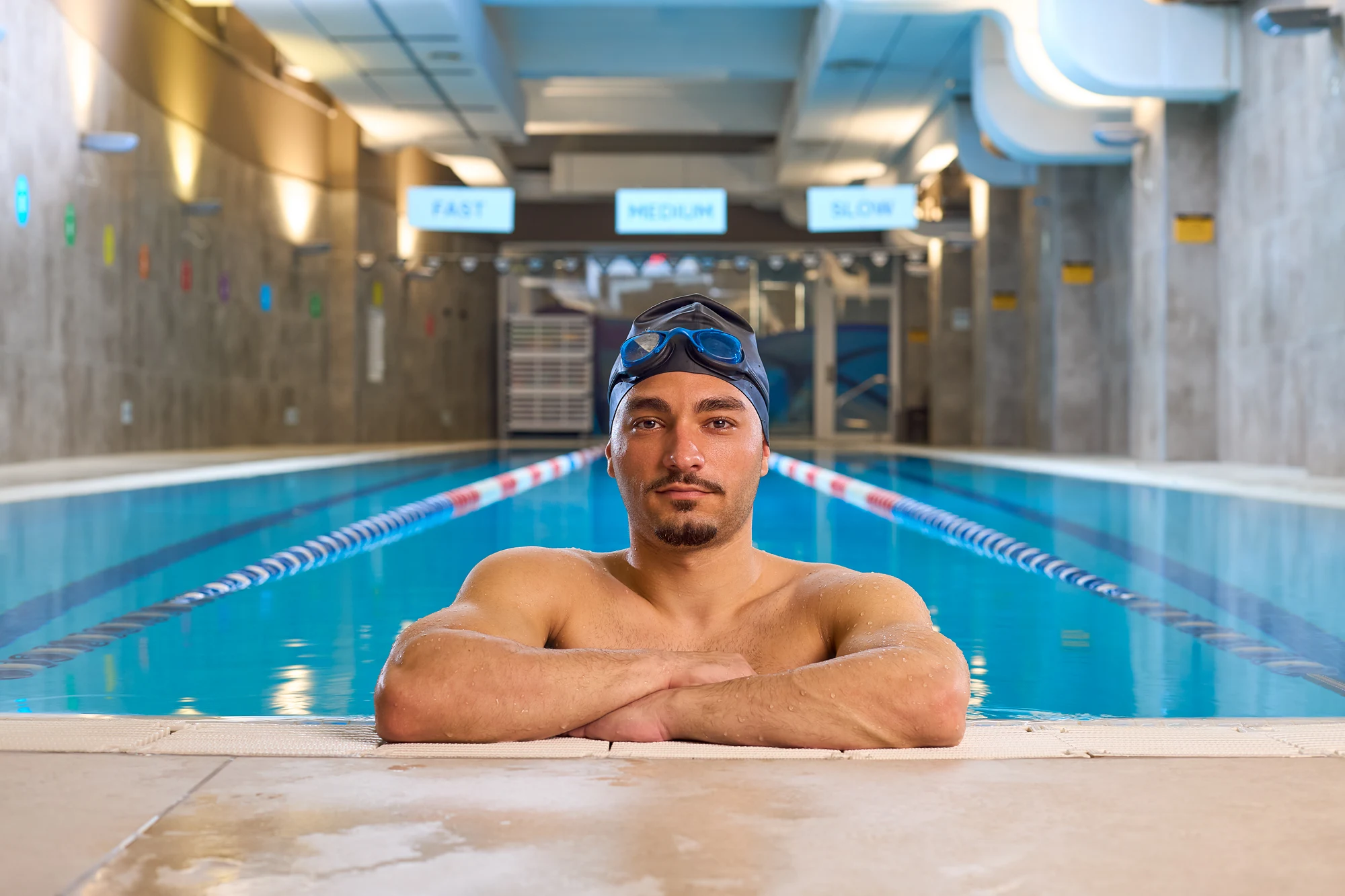 Yue Pool Portraits — commercial advertising campaign by Stephen Galea, Malta